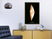 Poster Modest Elegance - plant composition of a golden leaf on a black background 130524 additionalThumb 7