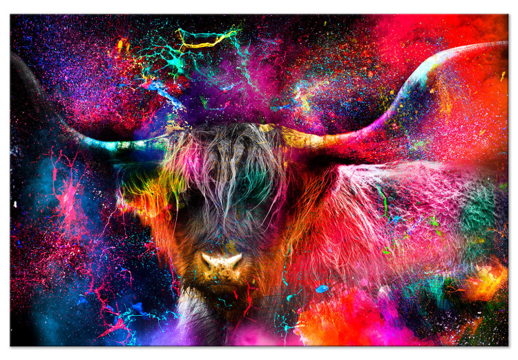 Large canvas print Colorful Bull [Large Format] 131524