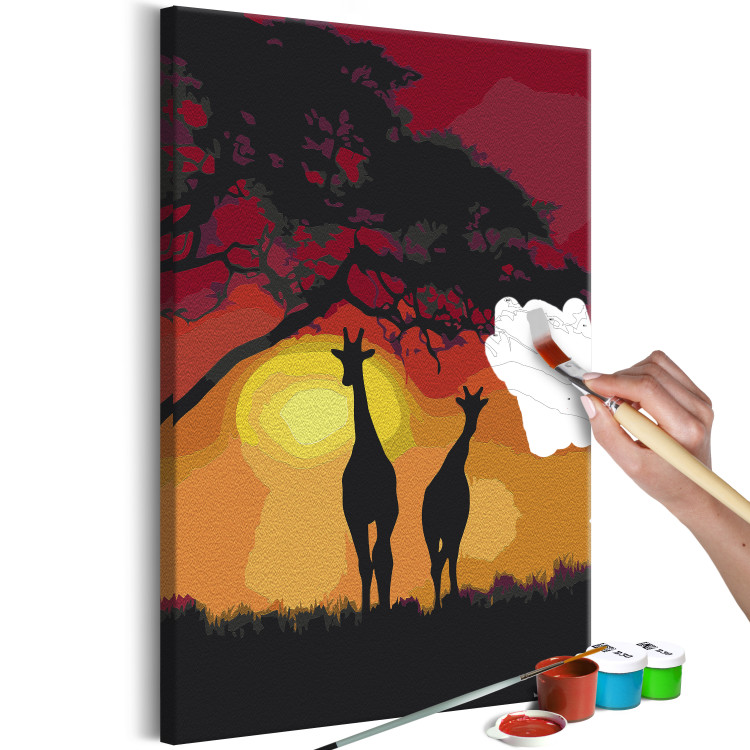 Paint by Number Kit Giraffes and Sunset 132124 additionalImage 3