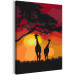 Paint by Number Kit Giraffes and Sunset 132124 additionalThumb 5