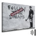 Canvas Follow Your Dreams Cancelled by Banksy - urban street art with texts 132424 additionalThumb 8