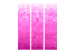 Room Divider Screen Pink Pixel (3-piece) - modern geometric ombre mosaic 132724 additionalThumb 3