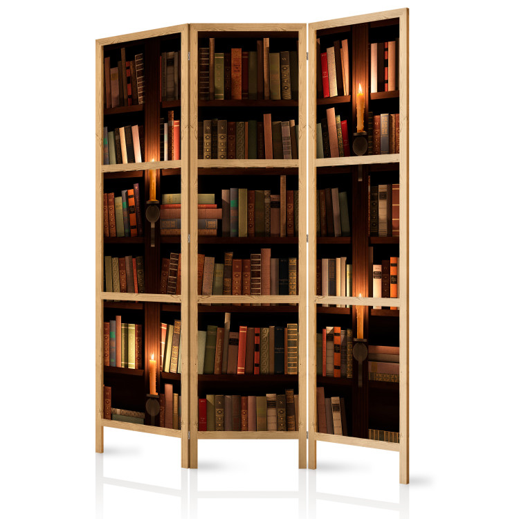 Room Separator Bookshelves (3-piece) - composition with a wooden bookshelf 133424 additionalImage 5