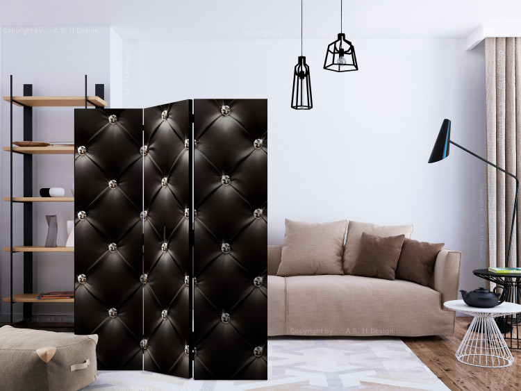 Room Divider Empire of Style (3-piece) - composition in black background and crystals 133524 additionalImage 4
