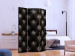 Room Divider Empire of Style (3-piece) - composition in black background and crystals 133524 additionalThumb 2