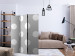 Room Divider Charming Polka Dots - solid gray texture with numerous white dots 133624 additionalThumb 4