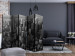 Room Divider New York: Skyscrapers (Bird's Eye View) II - black and white panorama 133824 additionalThumb 4