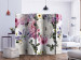 Folding Screen Sentimental Garden II (5-piece) - colorful flowers on a white background 134324 additionalThumb 2
