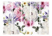 Folding Screen Sentimental Garden II (5-piece) - colorful flowers on a white background 134324 additionalThumb 3