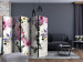 Folding Screen Sentimental Garden II (5-piece) - colorful flowers on a white background 134324 additionalThumb 4