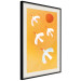 Wall Poster Stork Games - four white flying animals against a yellow sky 135724 additionalThumb 19