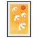 Wall Poster Stork Games - four white flying animals against a yellow sky 135724 additionalThumb 3