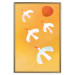 Wall Poster Stork Games - four white flying animals against a yellow sky 135724 additionalThumb 6