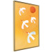 Wall Poster Stork Games - four white flying animals against a yellow sky 135724 additionalThumb 16