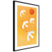 Wall Poster Stork Games - four white flying animals against a yellow sky 135724 additionalThumb 21