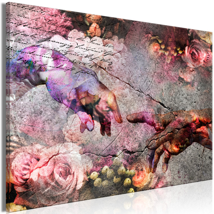 Canvas Print Hands - graphics inspired by the creation of Adam by Michael Angel 136024 additionalImage 2