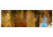 Canvas Golden Structures (1-piece) narrow - elegant modern abstraction 138524