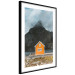 Wall Poster Northern Shore - majestic composition of a yellow cottage against mountains 138724 additionalThumb 11
