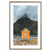 Wall Poster Northern Shore - majestic composition of a yellow cottage against mountains 138724 additionalThumb 16