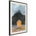 Wall Poster Northern Shore - majestic composition of a yellow cottage against mountains 138724 additionalThumb 14