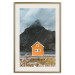 Wall Poster Northern Shore - majestic composition of a yellow cottage against mountains 138724 additionalThumb 17