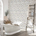Photo Wallpaper Golden lines - an abstraction with a geometric motif of white elements 143324 additionalThumb 8