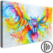 Canvas Colorful Owl (1-piece) - nocturnal forest animal in a colorful edition 144724 additionalThumb 6