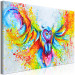 Canvas Colorful Owl (1-piece) - nocturnal forest animal in a colorful edition 144724 additionalThumb 2
