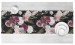 Table Runner Mystical bouquet - rose flowers and hydrangea on black background 147224 additionalThumb 3