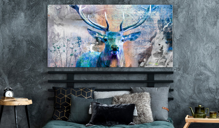 Large canvas print Blue Deer II [Large Format]  149124 additionalImage 5