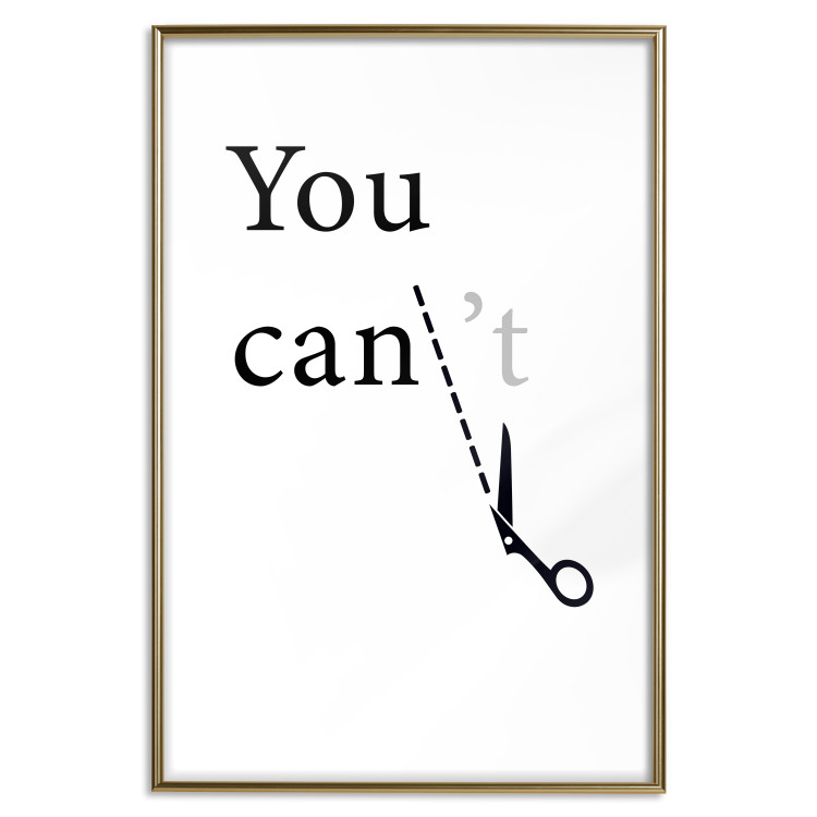 Wall Poster You Can Always Do Everything - Dark Inscription With Graphics on a White Background 149724 additionalImage 22