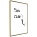 Wall Poster You Can Always Do Everything - Dark Inscription With Graphics on a White Background 149724 additionalThumb 12