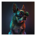 Canvas Print AI Boston Terrier Dog - Green Cyber Animal Wearing Cyberpunk Glasses - Square 150224 additionalThumb 7