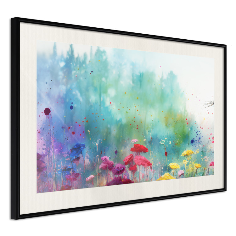Wall Poster Multicolored Flowers - A Painting Composition With a Forest Generated by AI 151124 additionalImage 5