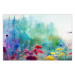 Wall Poster Multicolored Flowers - A Painting Composition With a Forest Generated by AI 151124