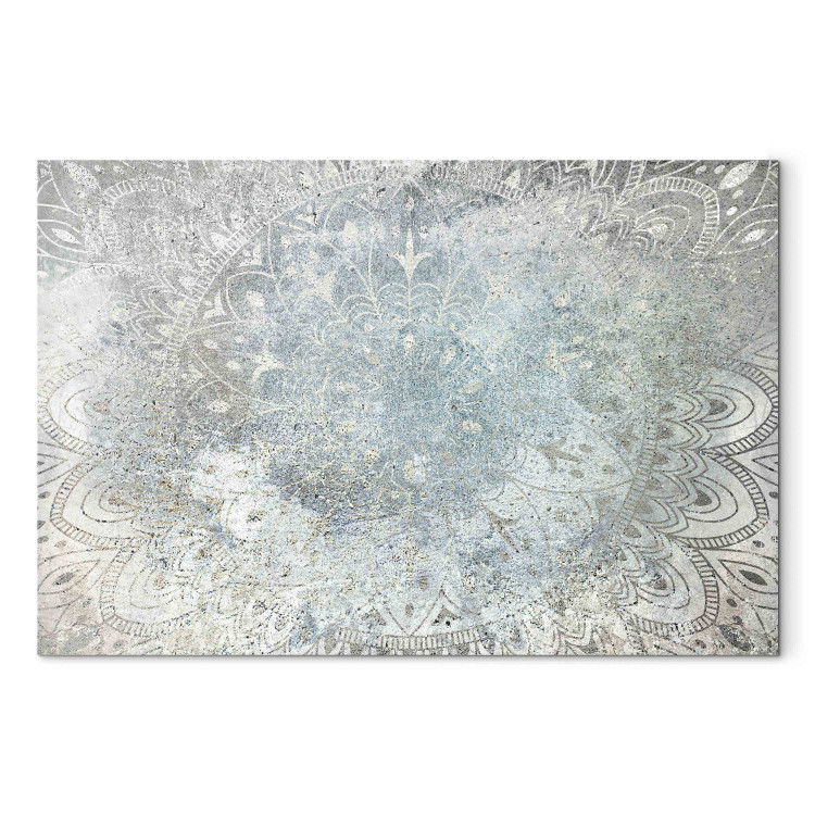 Large canvas print Mandala - A Bright Ornament in Patina Colors on a Natural Background [Large Format] 151224