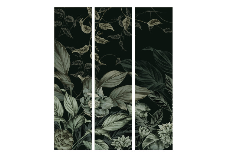 Room Separator Atmospheric Theme - Plants and Flowers in Dark Colors [Room Dividers] 152024 additionalImage 3