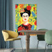 Large canvas print Frida Kahlo - Portrait of the Artist on a Yellow Floral Background [Large Format] 152224 additionalThumb 5
