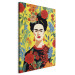 Large canvas print Frida Kahlo - Portrait of the Artist on a Yellow Floral Background [Large Format] 152224 additionalThumb 2