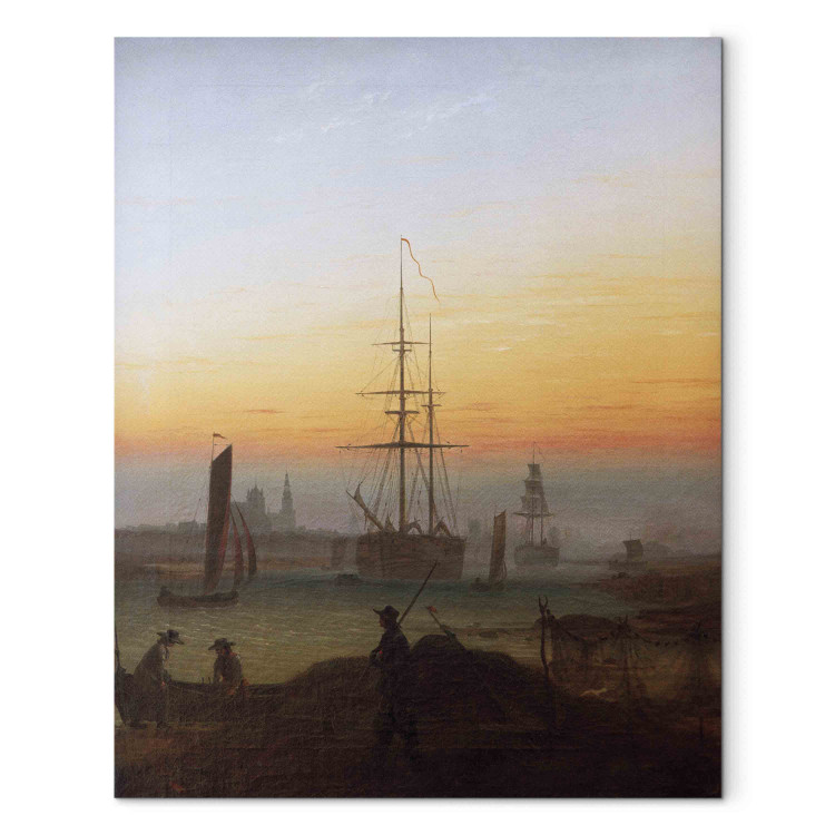 Reproduction Painting The harbour of Greifswald 157524
