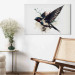 Canvas Watercolor Bird - Hummingbird in Blue Shade on White Background 159524 additionalThumb 11