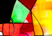 Canvas Print Colour Combination (1-piece) - Colourful abstraction with a stained glass effect 48424 additionalThumb 4