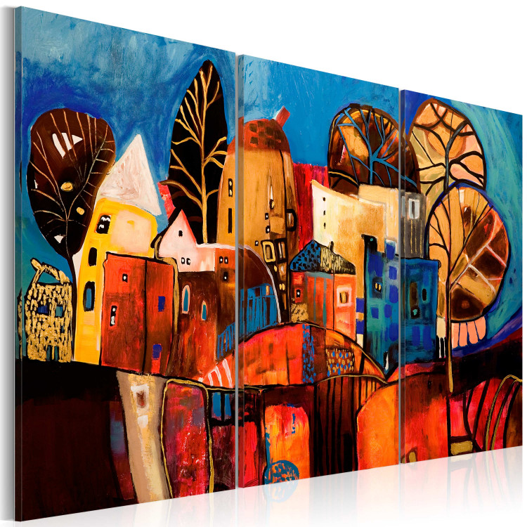 Canvas Print Colourful town 49724 additionalImage 2