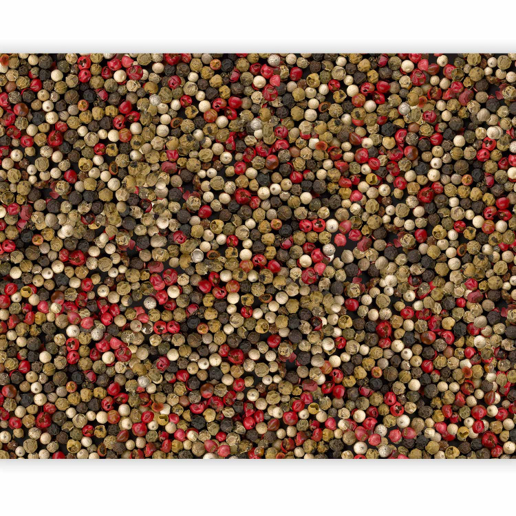 Photo Wallpaper Mosaic of Colourful Pepper - Spice Motif for the Kitchen or Dining Room 60224 additionalImage 1