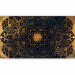Photo Wallpaper Symmetrical pattern - black and gold flower motif in oriental style 90424 additionalThumb 1