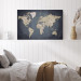 Canvas Art Print World Map: Shades of Grey 91924 additionalThumb 5