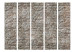 Room Divider Screen Reality II - urban texture of gray and beige brick 95424 additionalThumb 3