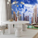 Wall Mural Dubai - white clouds against architecture with modern skyscrapers 99124 additionalThumb 4