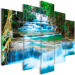 Canvas Print Waterfall in Kanchanaburi (5 Parts) Wide 107234 additionalThumb 2