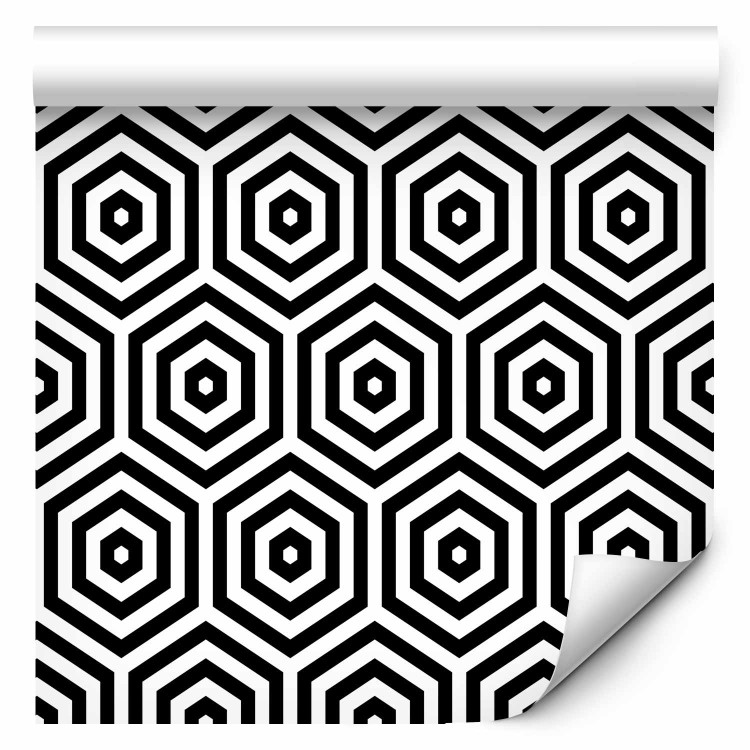 Modern Wallpaper Black and White Hypnosis 108534 additionalImage 1